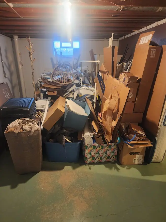 Roll-off dumpster container at job site for Roll Off Dumpster Rental in Fallon